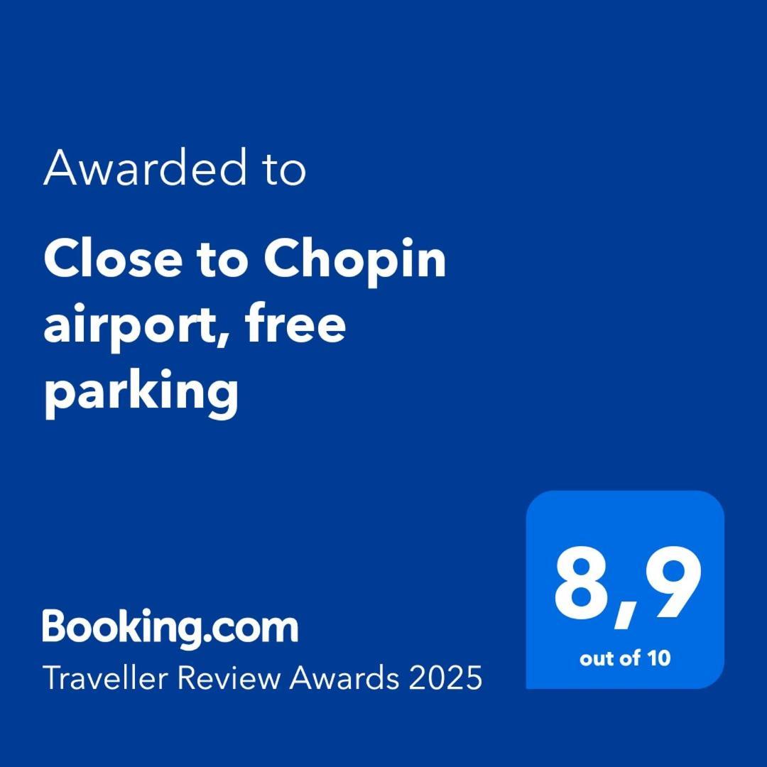 Close To Chopin Airport, Cybernetyki, Free Parking By Cosmo Spirit 바르샤바 외부 사진